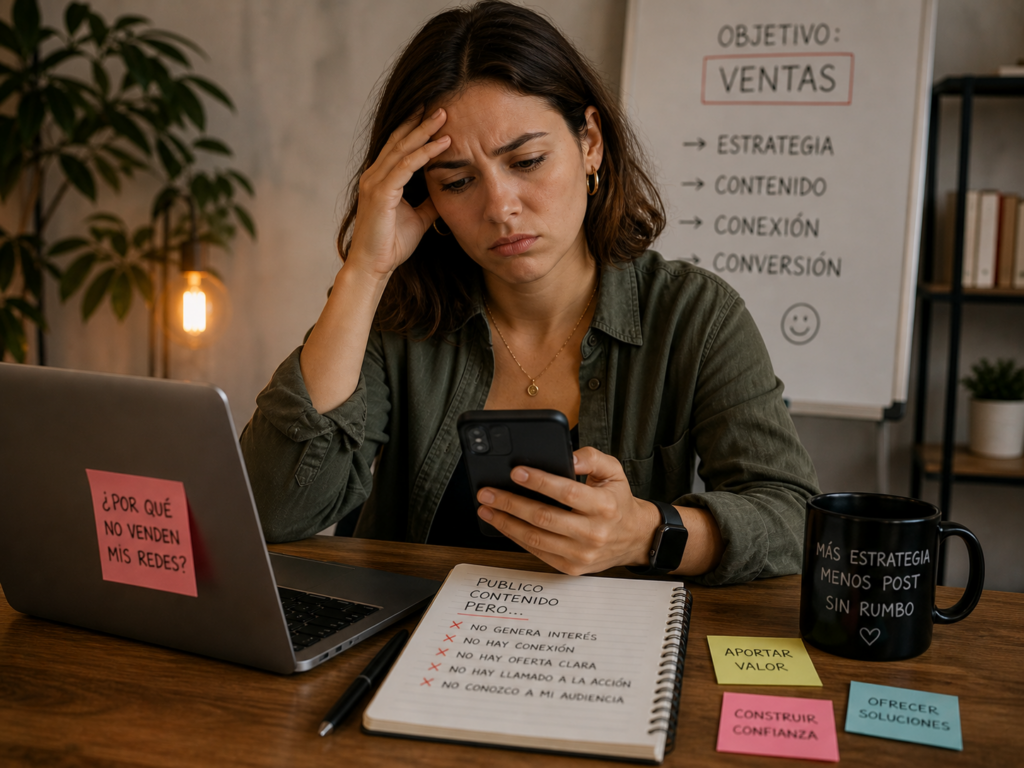 Por qué tus redes sociales no generan ventas