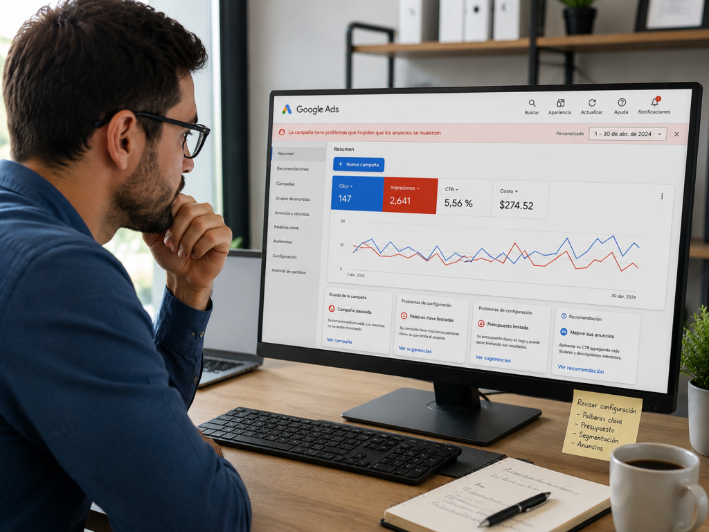 Cómo saber si tu campaña de Google Ads está mal configurada
