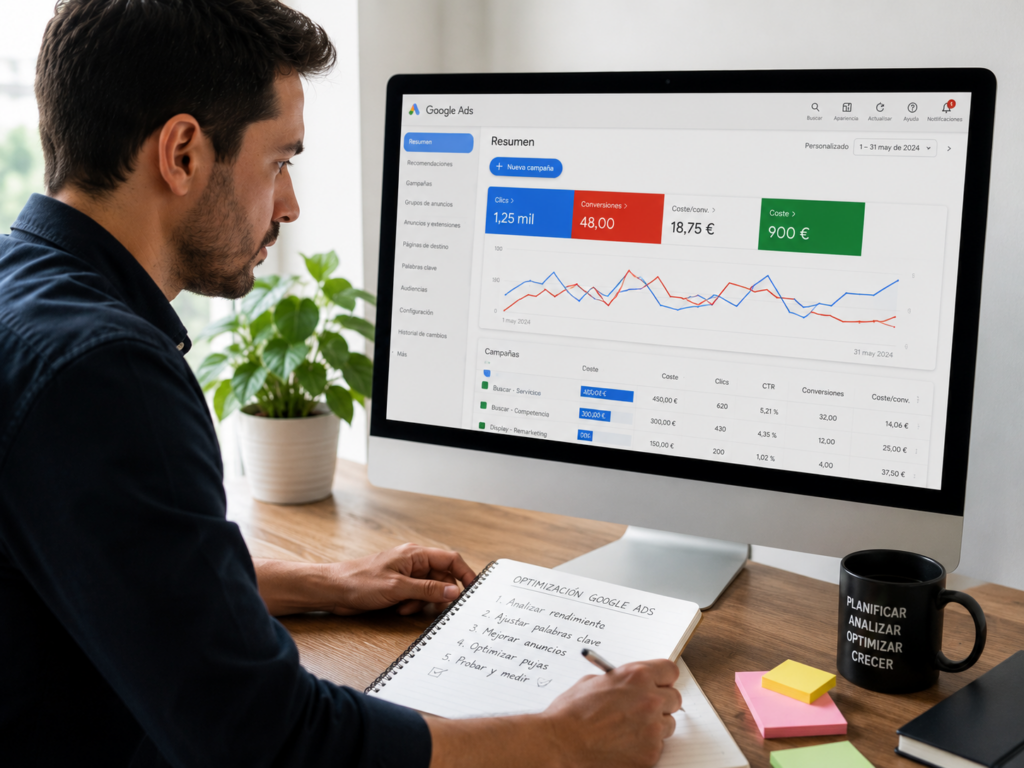Cómo optimizar una campaña de Google Ads paso a paso