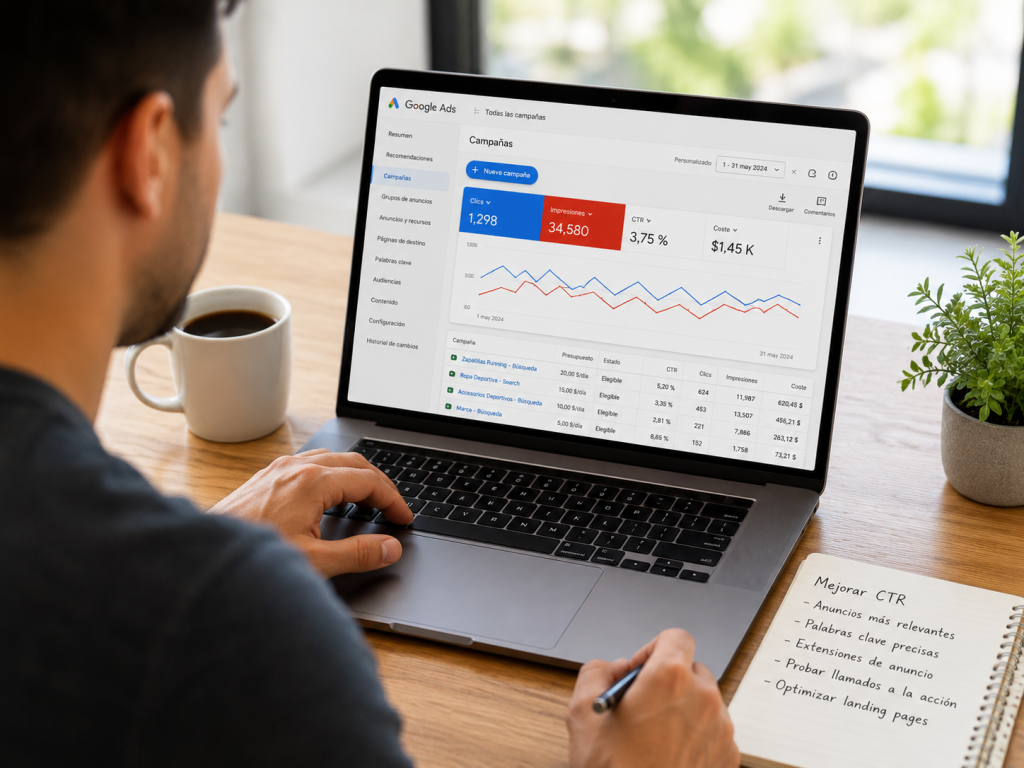 Cómo mejorar el CTR de tus anuncios en Google Ads