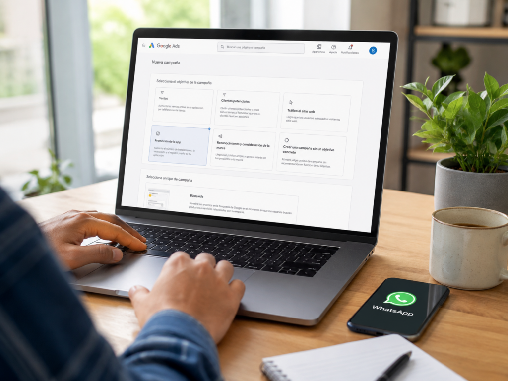 Cómo crear campañas de Google Ads para WhatsApp