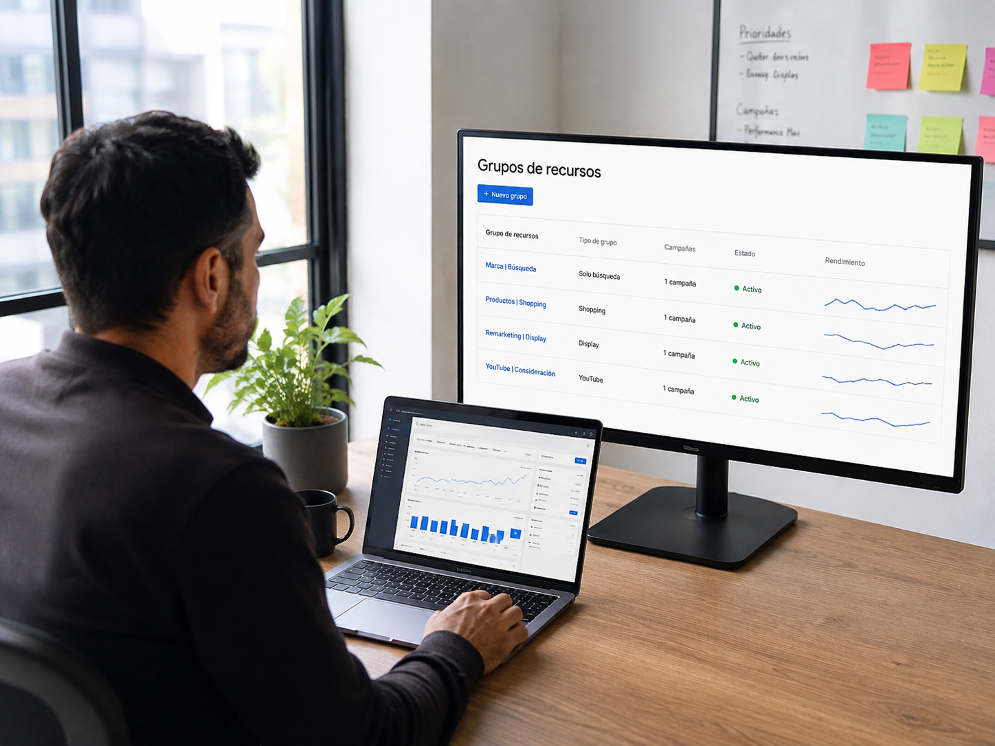 Grupos de recursos en Performance Max: cómo organizarlos para no canibalizar tus propias campañas