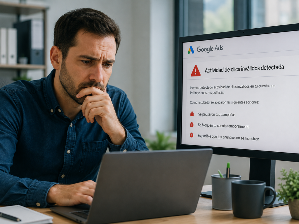 Qué pasa con tus campañas activas si Google detecta actividad de clics inválidos