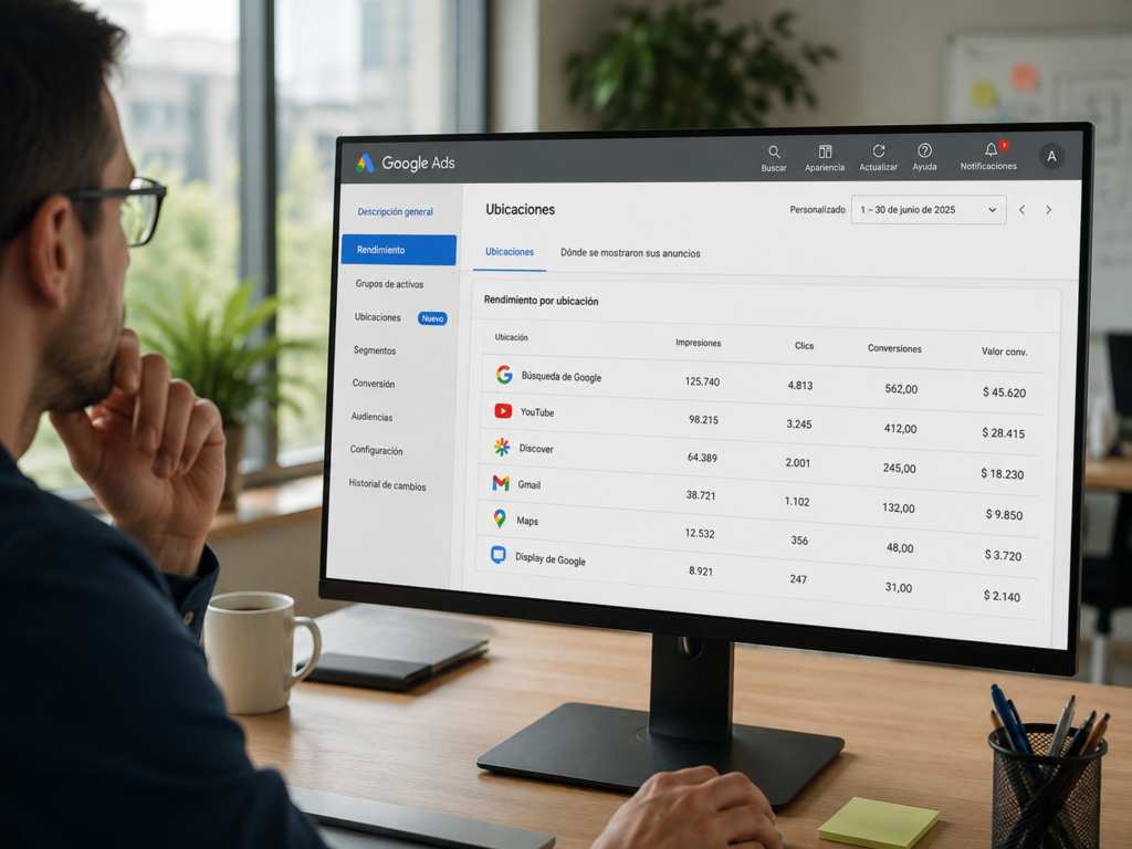 Nuevos reportes de ubicación de anuncios en Performance Max: por fin más visibilidad