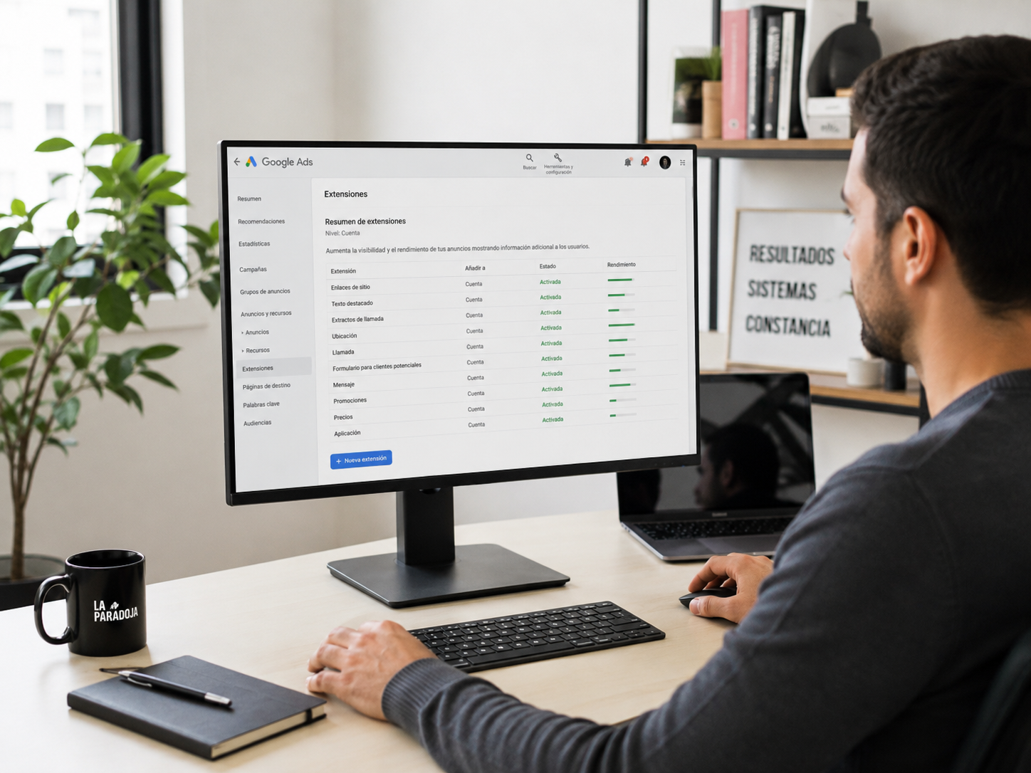Extensiones de anuncios que conviene tener activas en una cuenta de Google Ads en 2026