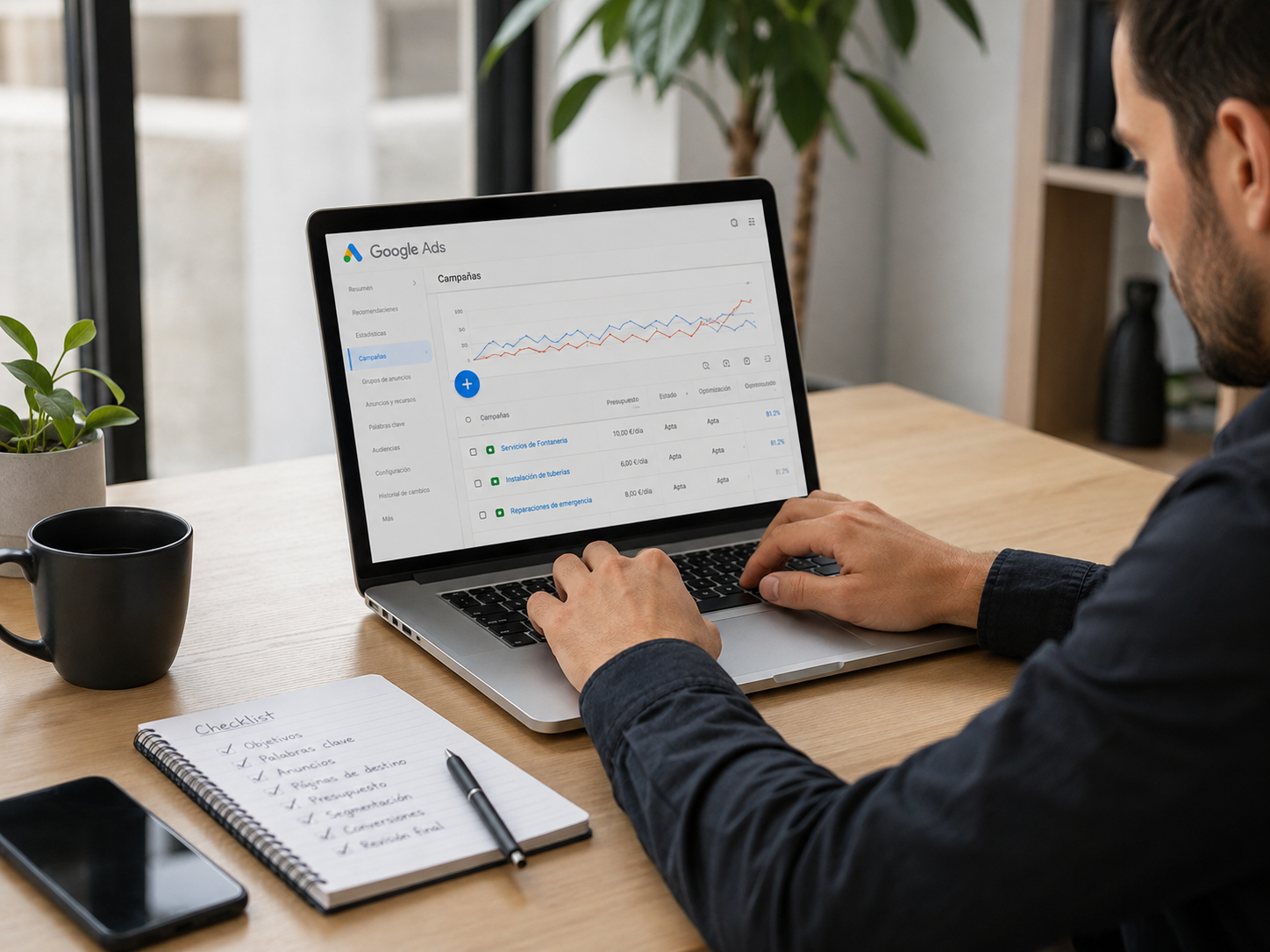 Checklist antes de lanzar una campaña de búsqueda en Google Ads