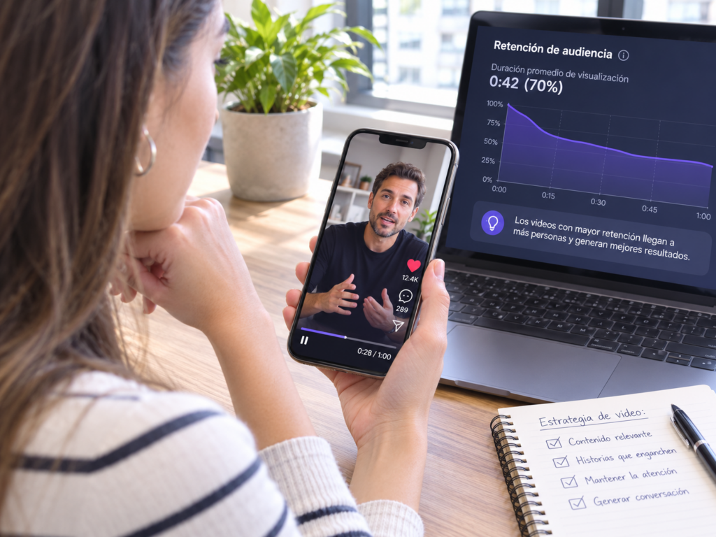 Retención, no likes: la métrica que debería guiar tu estrategia de video en redes sociales