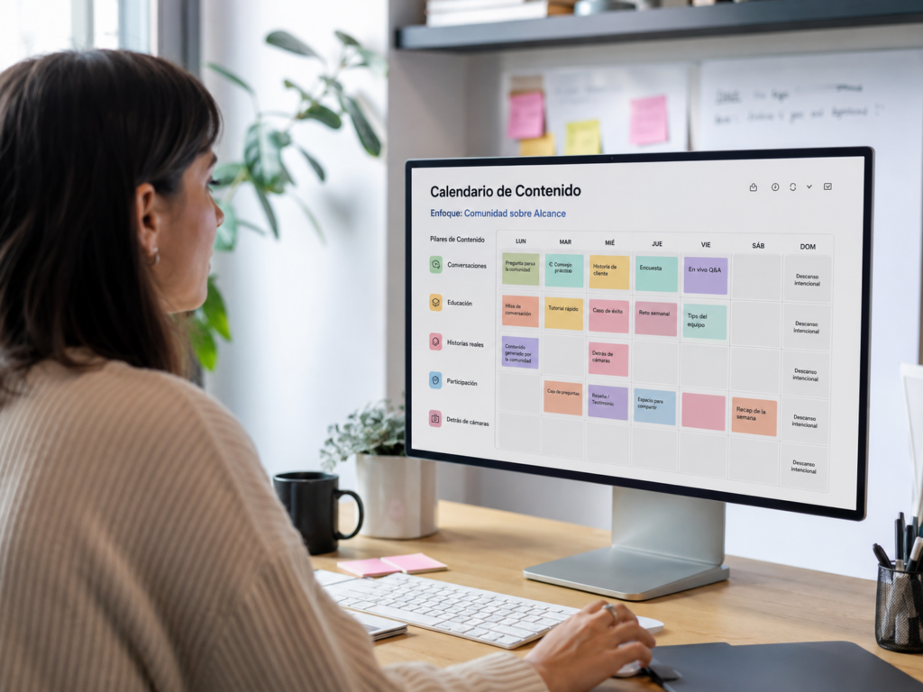 Cómo estructurar un calendario de contenido pensado en comunidad, y no solo en alcance
