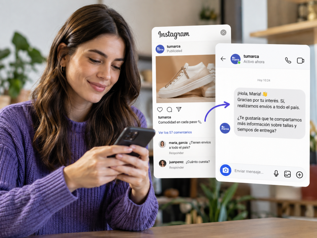 DMs automáticos en los comentarios de tus anuncios de Instagram: la función que Meta está probando