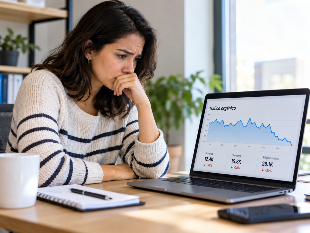 Caída de tráfico: cómo saber si es un problema de tu sitio o una actualización de algoritmo