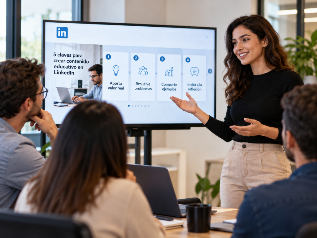 LinkedIn premia el conocimiento, no la promoción: por qué los carruseles educativos rinden mejor que los posts de venta directa