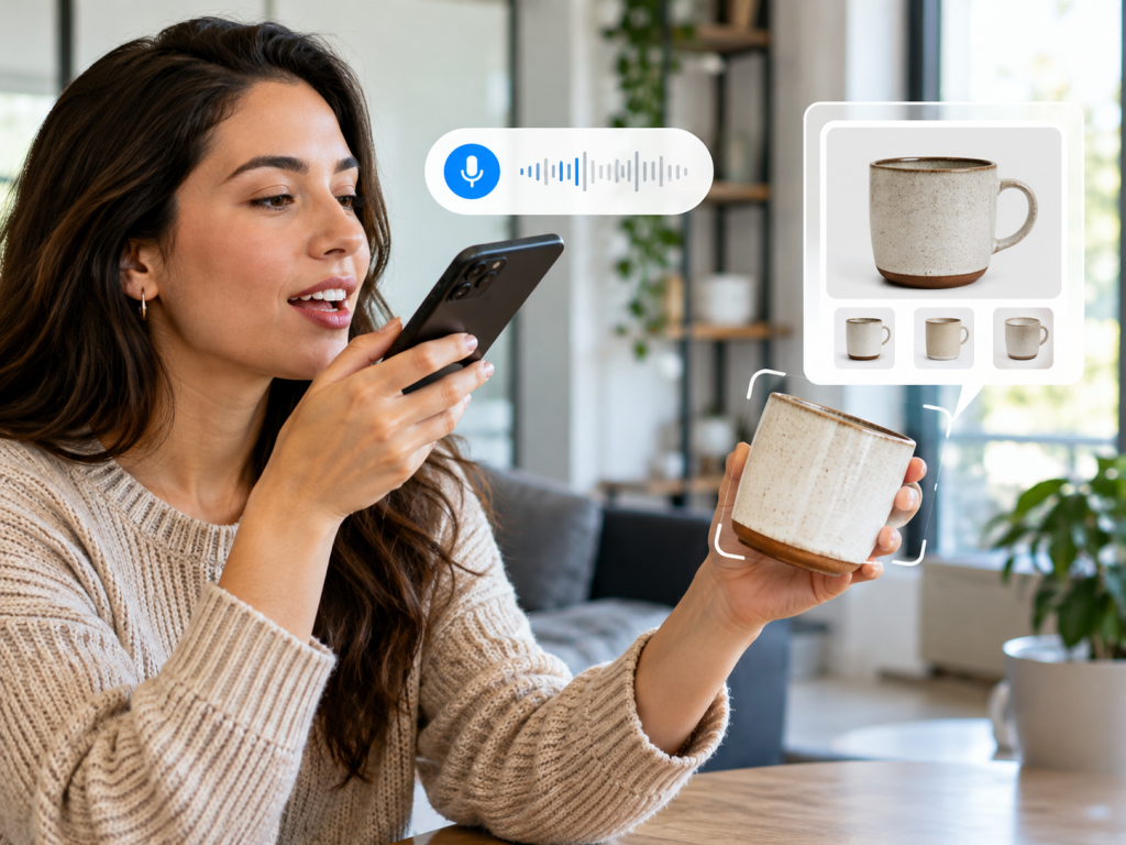 Búsqueda multimodal: qué cambia cuando tus clientes buscan con la cámara o la voz en vez de texto